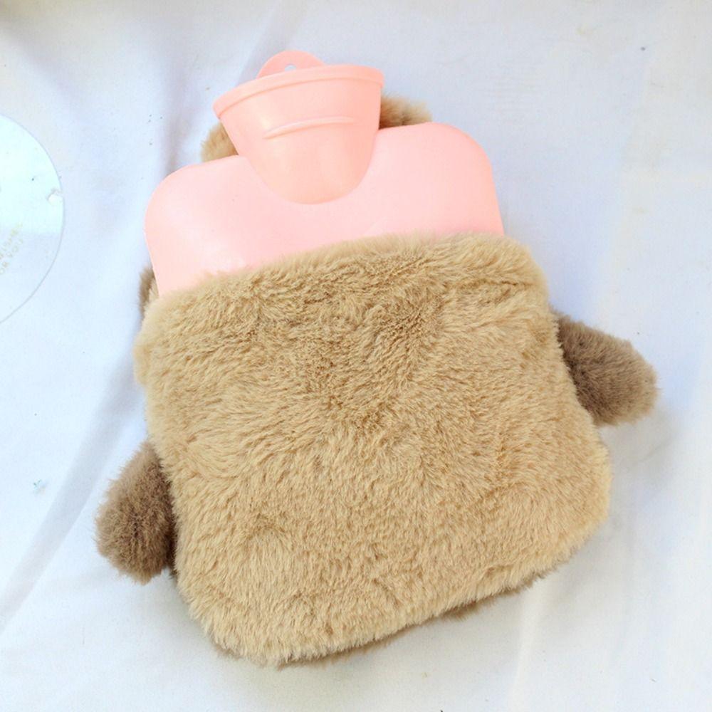 Removable Cartoon Warm Water Bag Leak-proof Water-filling Bottle Hot Water Bottles  Belly