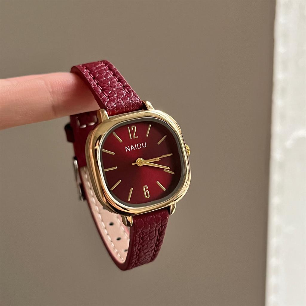 Retro Simple Square Small Dial Niche High-End Women'S Watch Small Belt Quartz Women'S Watch