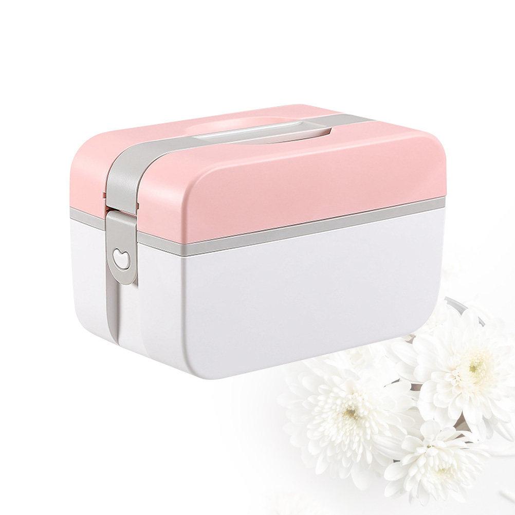Emergency Medicine Case Plastic Sturdy Multi-Functional Storage Box Random Color Size M Portable First Aid Kit for Home