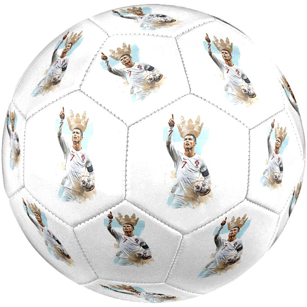 Football Player Celebration Size 5 Football Machine-Stitched Indoor/Outdoor Training and Matches Perfect Commemorative Gift for Soccer Lovers