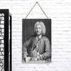 Vintage European Portrait Metal Iron Painting Home Wall Decor Living Room Study Art Hanging Ornament
