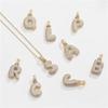 Xiyin Fashion Clavicle Chain Copper Micro Inlaid Zircon 26 English Letter Pendant Necklace Female Cross-Border