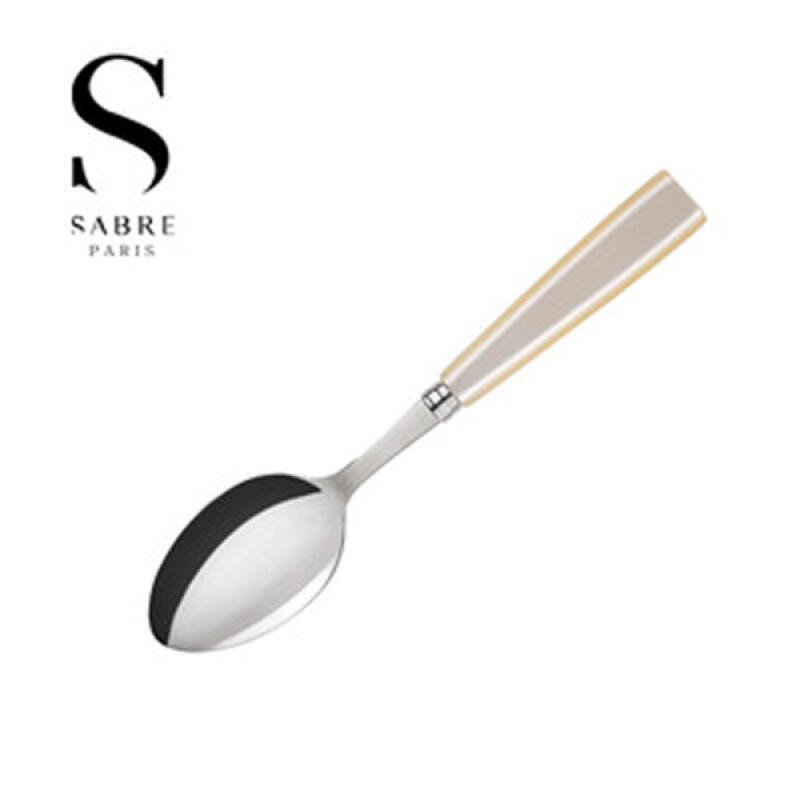 [Sabre Paris] Столовая ложка Natura 20,5 см (Жемчужный цвет слоновой кости)