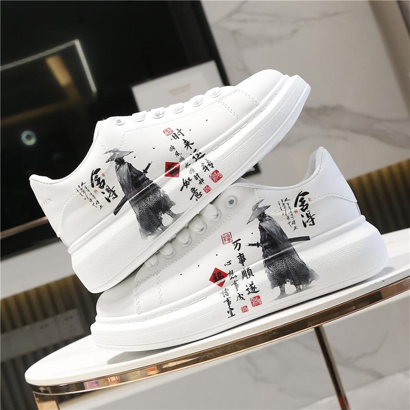 INS Herren Laufschuhe Atmungsaktive Outdoor-Wanderschuhe Luxus-Sneakers für Herren China Style Cosplay Weiße Freizeitschuhe
