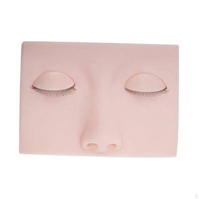 Eyelash Mannequin Head Portable Makeup Training Eyelids Practice Face Washing