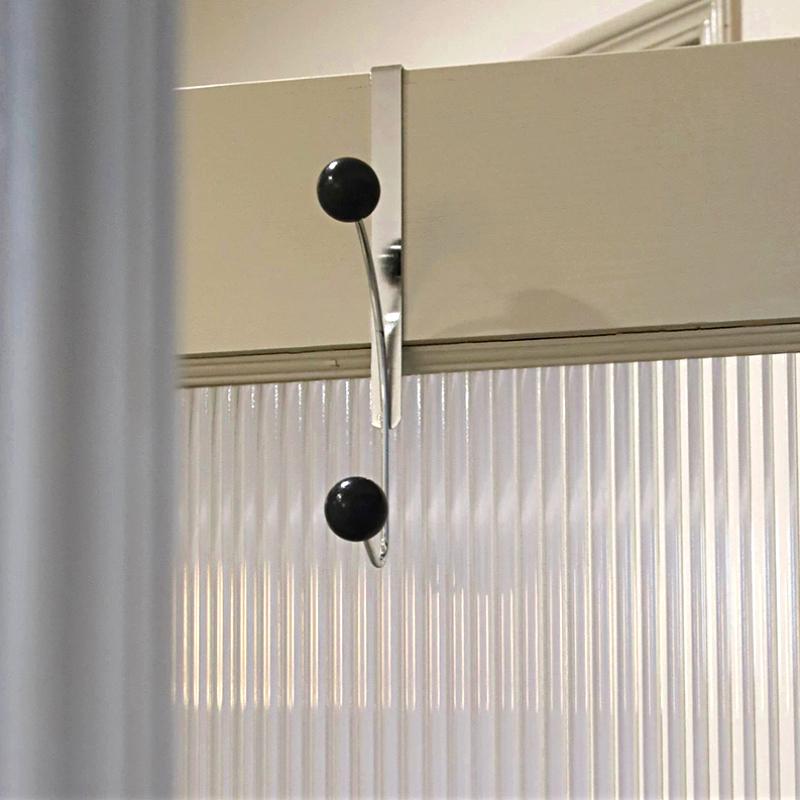 1 Pc Hook Behind The Door Cream Wind No Punching Required Originality Hook Iron Practical Cream Color Storage Coat  Hat Hook