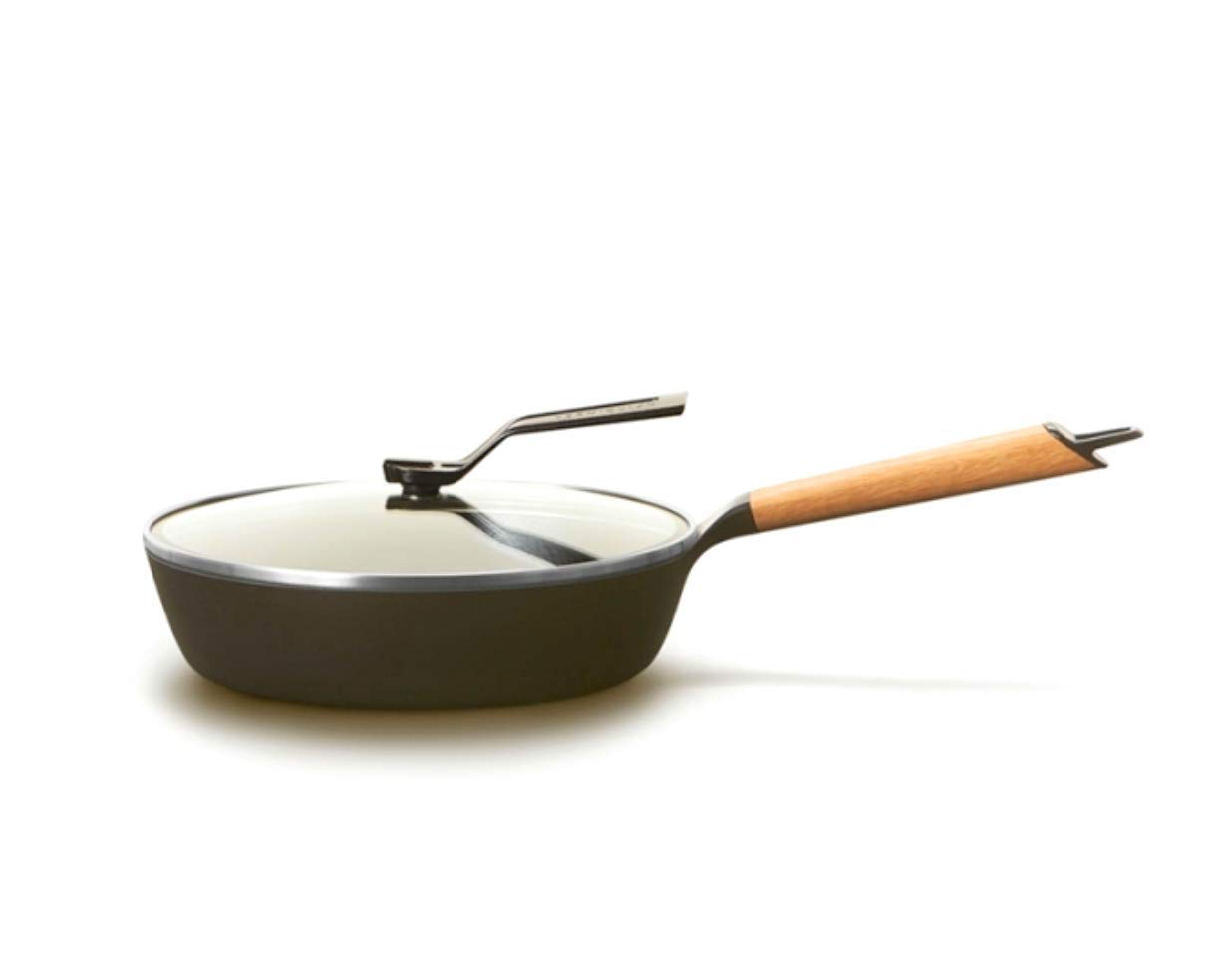 

Vermicular frying pan with lid 24cm Vermicular deep oak lid set handle