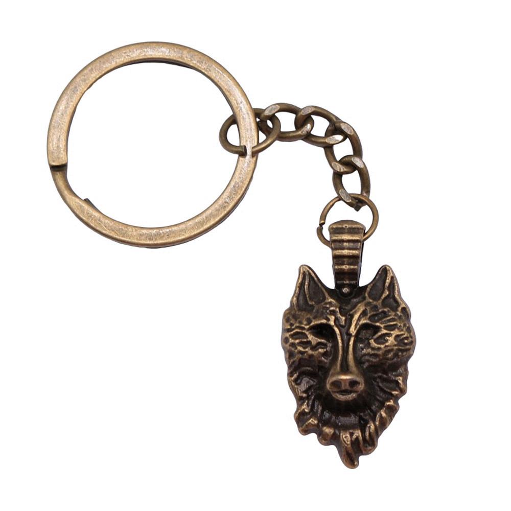 Bear Charm Tiger Keychain Wild Animal Pendants Key Ring 28mm