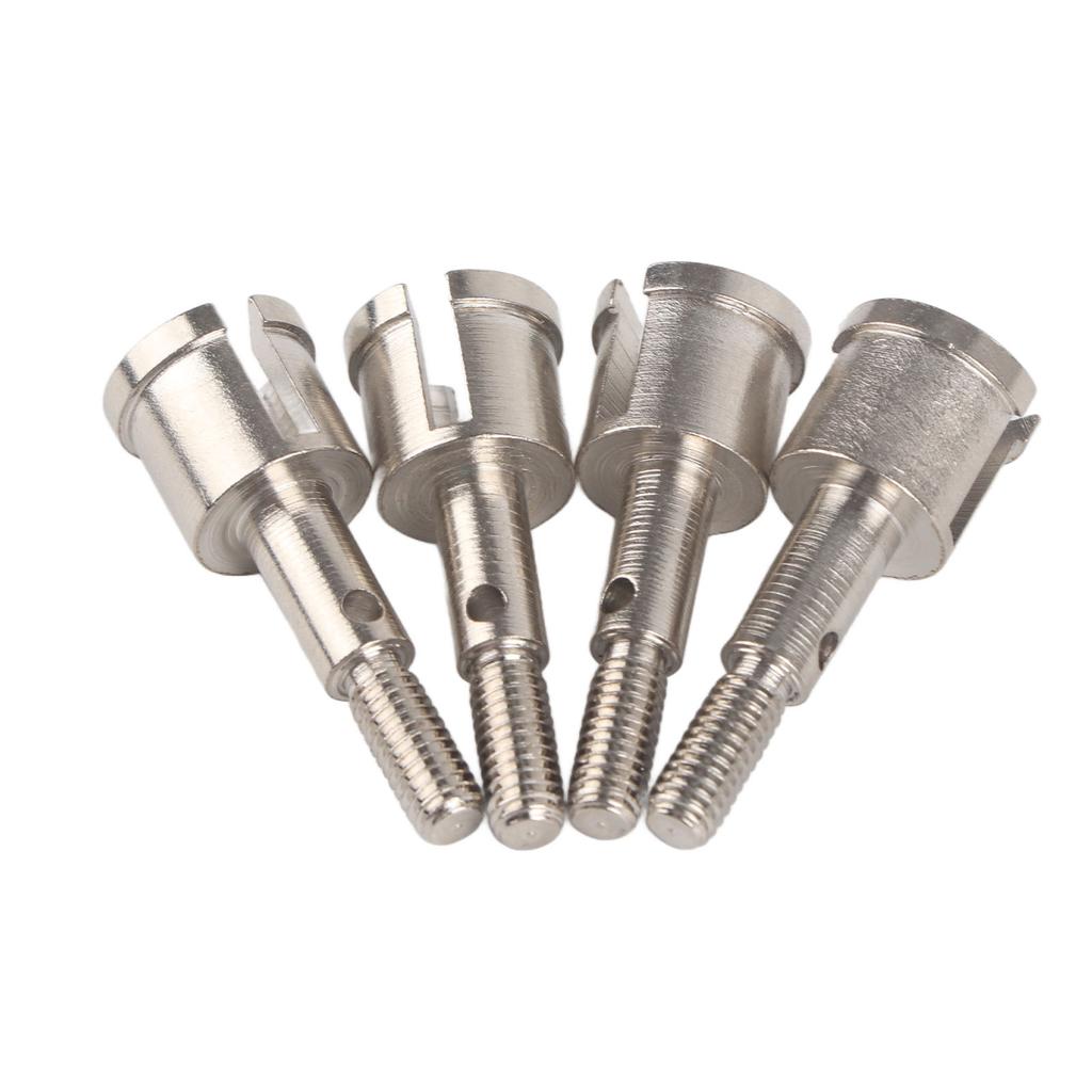 4pcs Steel Wheel Axle Drive Shaft Cup Accessory Parts Fit for HSP 1 10 RC Car Silver