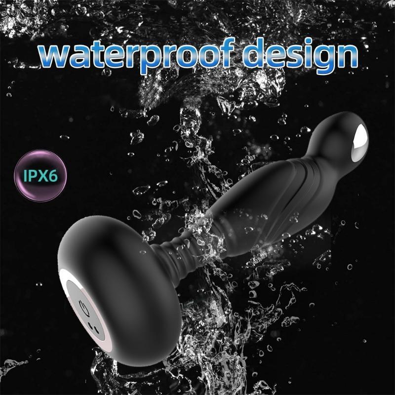 Male 10-frequency vibration 3-frequency electric shock wireless remote control pull male backyard stimulation massager sex