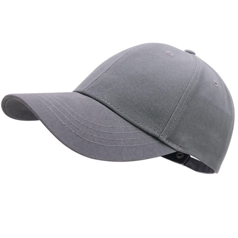 Haohan Cotton Baseball Cap Men's and Women's New Trend Cap Spring and Summer Solid Color Sunshade