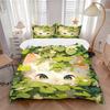 3pcs Appealing Cat Print Cover Set Ultra Soft, Breathable, and Comfortable Bedding with Stylish Design for Bedroom and Guest Room Decor 1 Cover a
