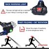 T6 Led Headlamp Sensor Head Flashlight 3 Modes Zoom Torch Waterproof Super Bright Camping Lantern Powered By 2x18650 Batteries