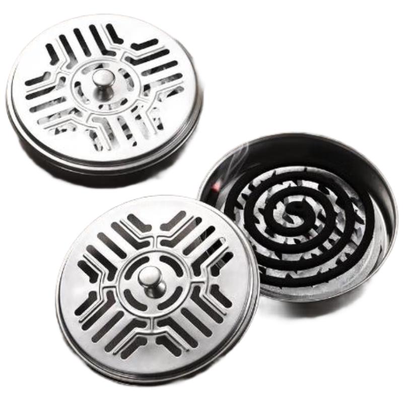 

Stainless Steel Mosquito Coil Holder with Lid