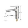 MiLing Matte Black Single Cold Water Basin Faucet