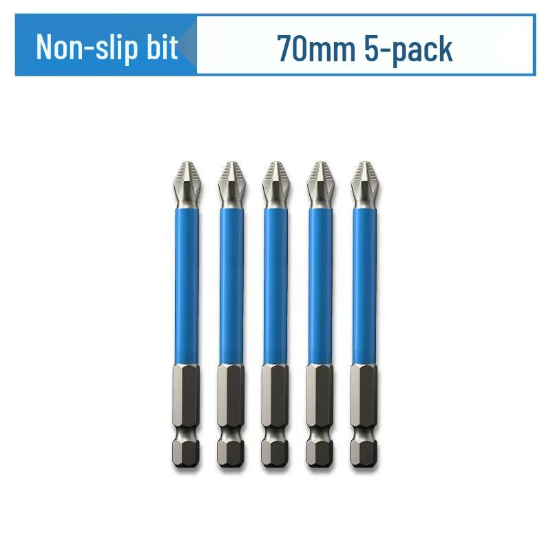 Rutschfestes Magnetisches Bit-Set für Kreuzschlitz- & Torx-Akkuschrauber - Extra Lang & Hohe Härte