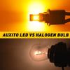 2Pcs 1156 SMD LED Tail Brake Stop Backup Reverse Turn Signal Light Bulbs Amber