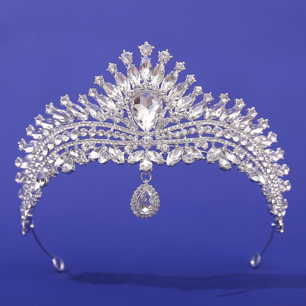 Bridal Crown European Wedding Crystal Hair Accessories, Wedding Accessories Baroque Luxury Wedding Dress Crown