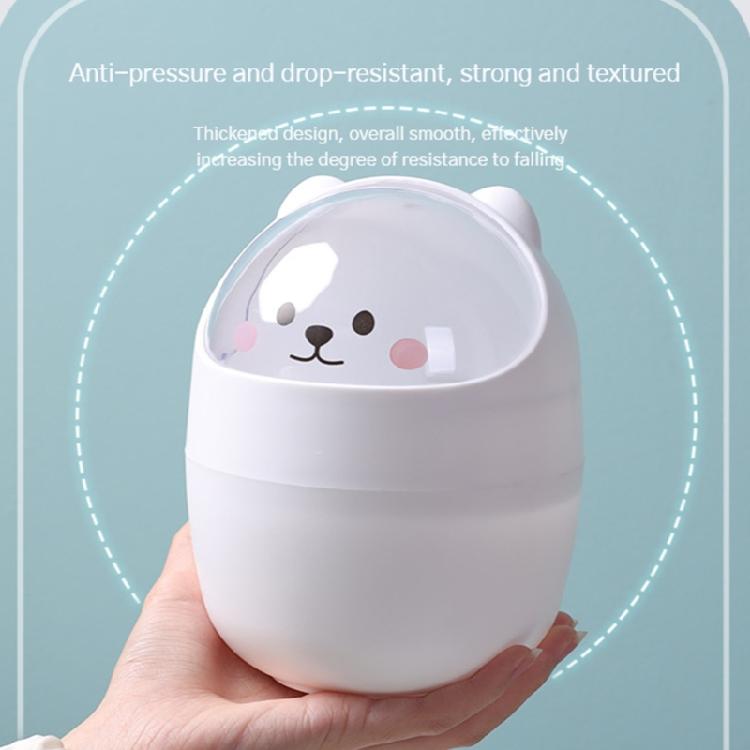 Plastic Desktop Trash Bin Children Students Multifunctional Pen Holder