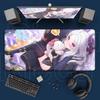 Game Blue Archive Kawaii Sorasaki Hina Mousepad Non-slip Computer Keyboard Mat Large PC Rubber Accessories Office Cabinet Carpet