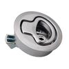Stainless Steel 2" Flush Pull Locker Hatch Latch Marine Floor Lock Floor Buckle for RV Yacht Camper Door Cabinet Lock with Key