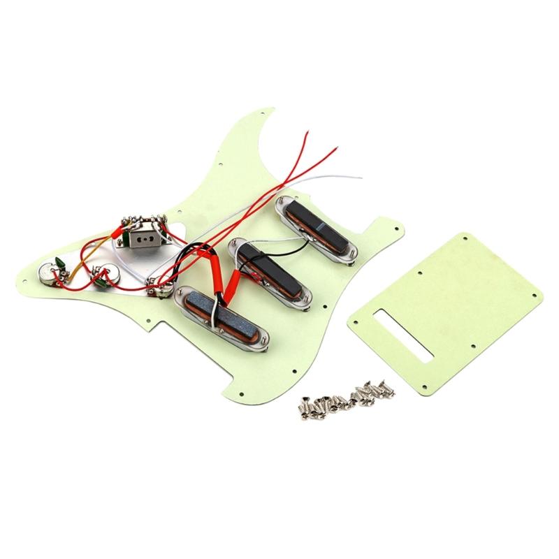 Electric Guitar Single Coil Pickup Pickguards 11 Holes Guitar Prewired loaded Pickguards Guitar Playing Accessories
