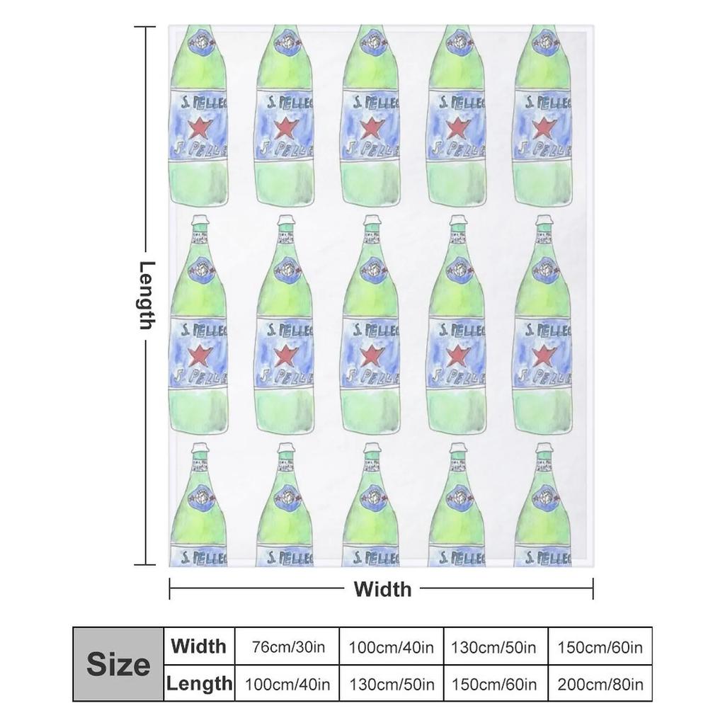 Sparkling Water San Pellegrino Throw Blanket Ultra Soft Flannel Fleece Blanket For All Seasons