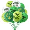 Cartoon Dinosaur Theme Cake Toppers Cute Dino Balloon Decorations Banner Tableware Set Birthday Party Supplies Baby Shower Favor