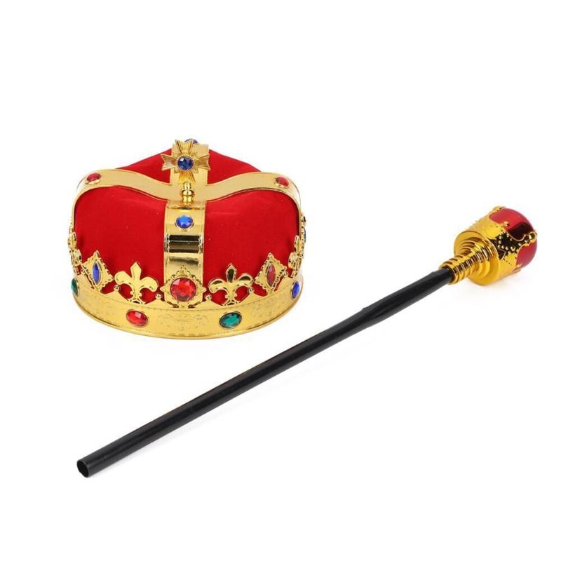 Shining Party Crown Hats for Birthday Wedding Celebration Cosplay King Crowns Show Performances Costume