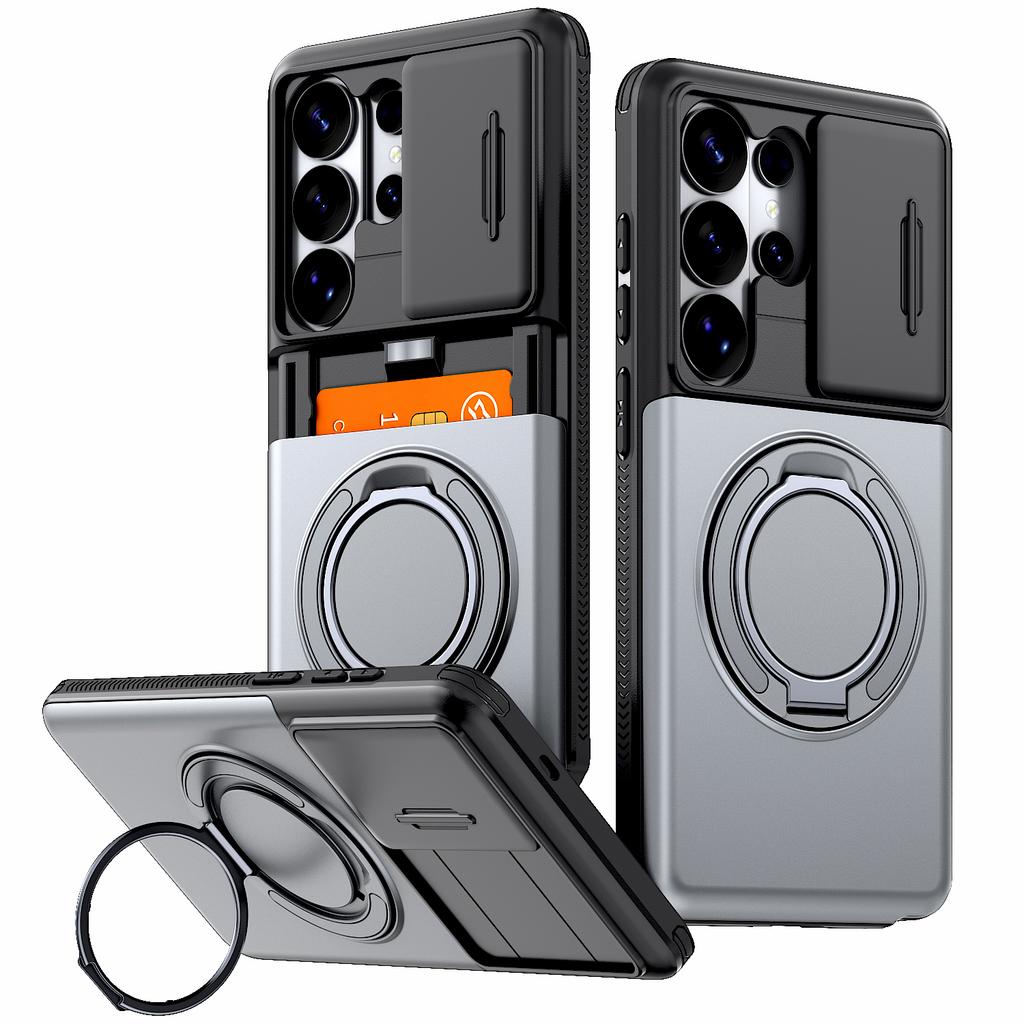 Custodia a Portafoglio di Lusso Per Samsung Galaxy S26 S25 S24 Ultra Plus S23Ultra S22Ultra A57 A37 A27 A56 A17 Slot per Schede Supporto Stand Cover