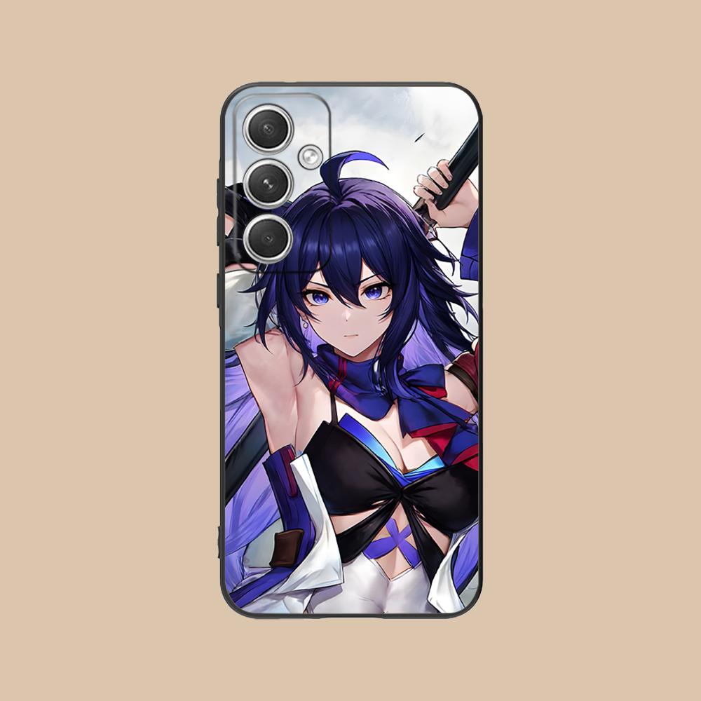 HSR Seele Matte TPU Mobile Phone Case for Samsung Galaxy S26 S25 S24 S23 S22 S21 S20 Note20 Plus FE Ultra Colorful Cover