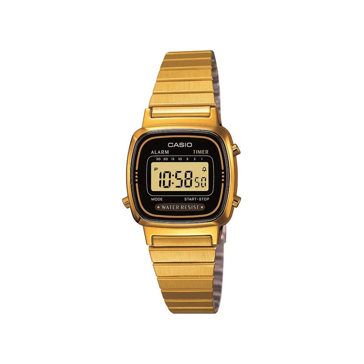 

Casio Watch Slimline Gold & Black LA-670WEGA-1EF