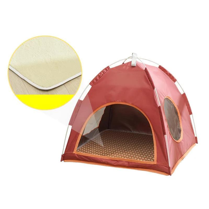 Cool summer mat outdoor pet nest tent breathable foldable solid simple pet cage