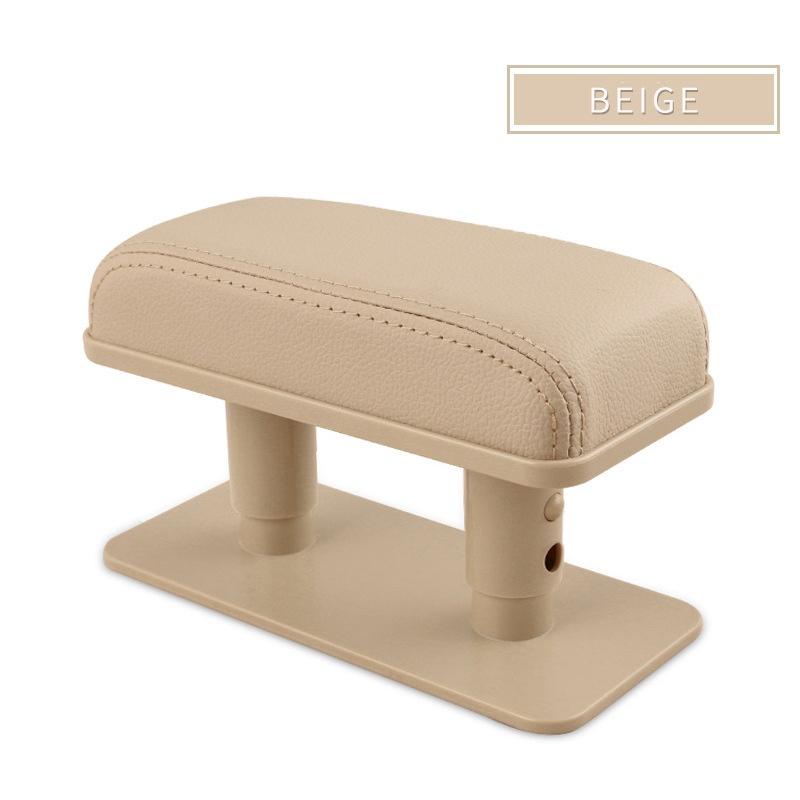 Car Elbow Rest Armrest Heightening Pad   Leather Height Adjustable Car Accessories