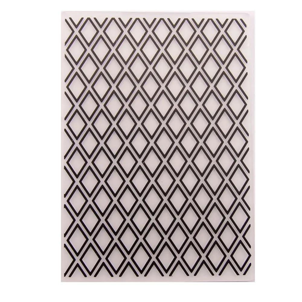 3D Textured Impressions Embossing Folder, Line Textured Dot Background Embossing Folder for Card Making DIY Craft Art Supplies