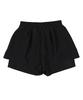 WHEN YOU MOVE Basic Elastic Skirt Shorts Black