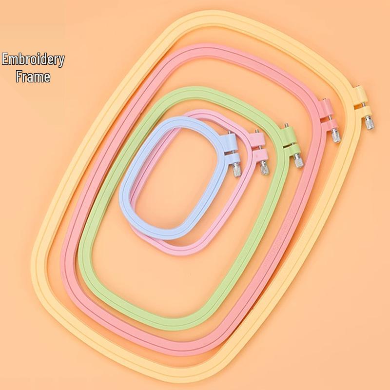 Colorful DIY Hand Embroidery, Cross Stitch, and Fixing Frame Set