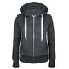 Women Casual Long Sleeve Hooded Zipper Sweatshirt Jacket With Pocket