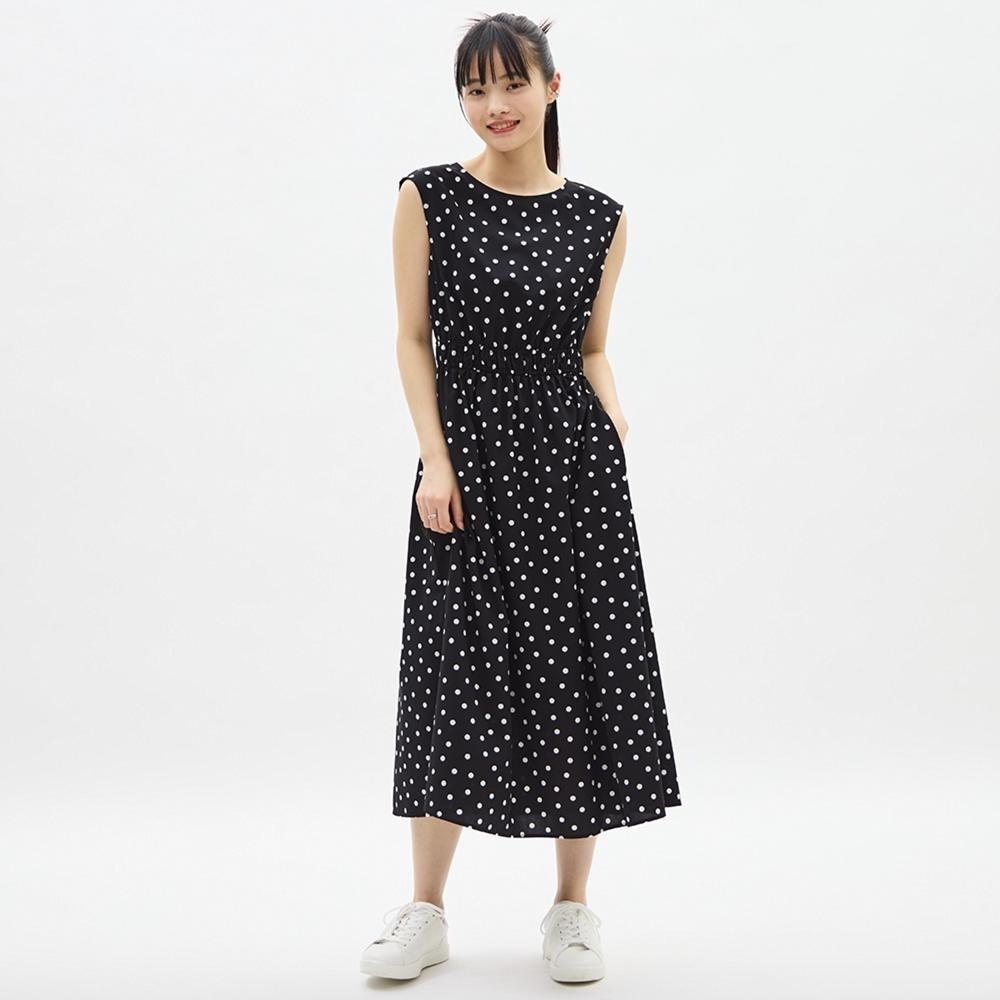 

Платье без рукавов с принтом в горошек GU by Uniqlo Z