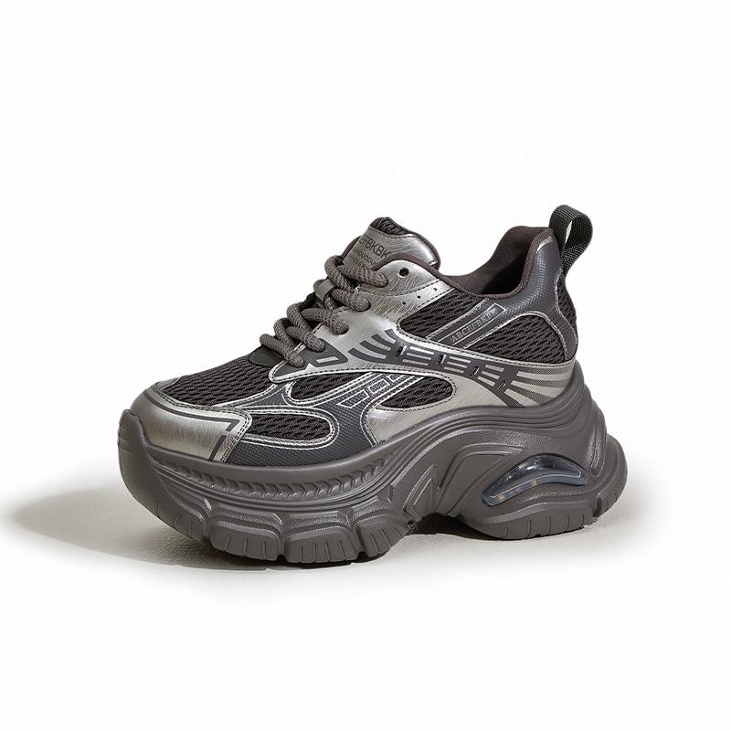 Platform dad shoes women's 2025 autumn and winter new fashion air cushion versatile casual sports shoes inner height increase women's shoes