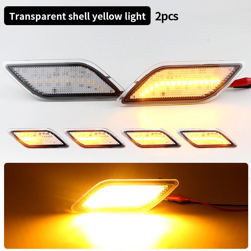 2X Car LED Dynamic Front Bumper Side Marker Lights OEM#2128200021 For Mercedes Benz W212 E250 E350 E400 E550 E63 AMG S