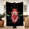 Eintracht Frankfurt Decke mit Aufdruck - Weich & Bequem, für Schlafzimmer, Reisen, Sofa, Heimdekoration - Geburtstags-Weihnachtsgeschenk für Freund