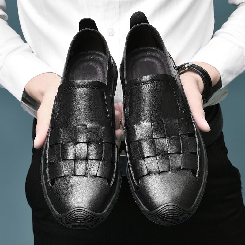 

Модные высококачественные мужские деловые туфли из натуральной кожи, роскошные брендовые удобные мужские дышащие офисные туфли для вождения 45 чёрный
