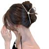 Metal Shark Clip Hair Crabs Women Fashion Ponytail Hair Claws Golden Sliver Temperament Hairpin Hair Accessories