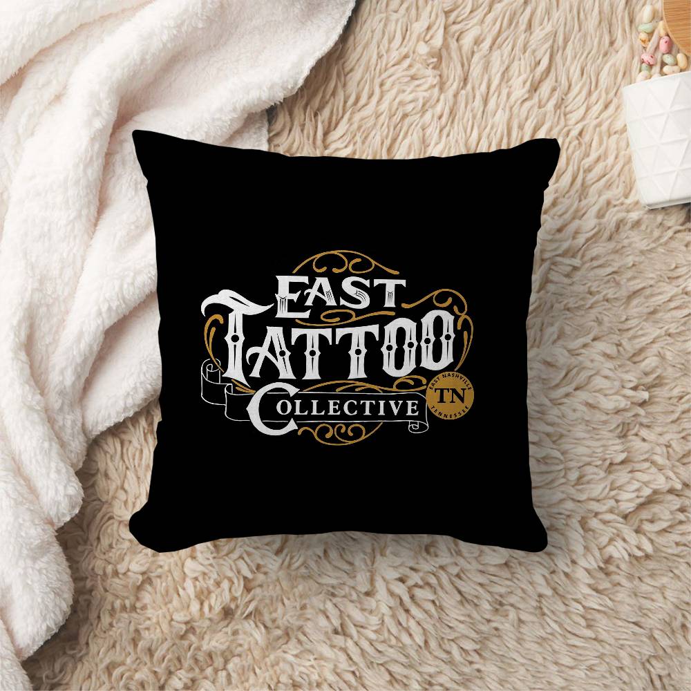 Tattoo Shop Logo Cushion Cover Polyester Sofa Cushions Decorative Throw Pillows Home Decoration Pillowcover