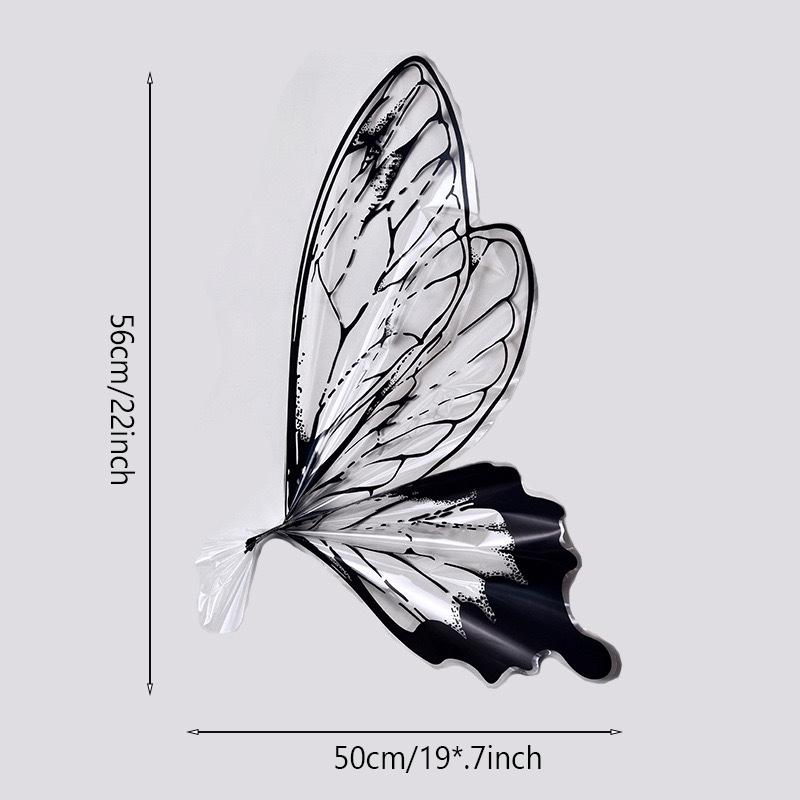 40 Pcs Butterfly Wings Wrapping Paper Florist Bouquet Package Paper DIY Bouquet Crafts 20 Set Birthday Gifts Packaging Material