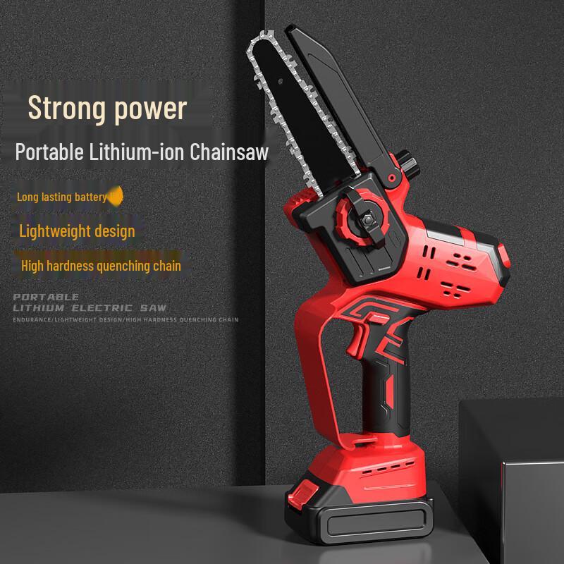 Rechargeable Cordless Handheld Electric Chainsaw CN Plug (adapter Included)