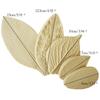 Biscuit 5pcs 3d Cookies Leaf Cutters Molds Silicone Bakery Decorating Tool