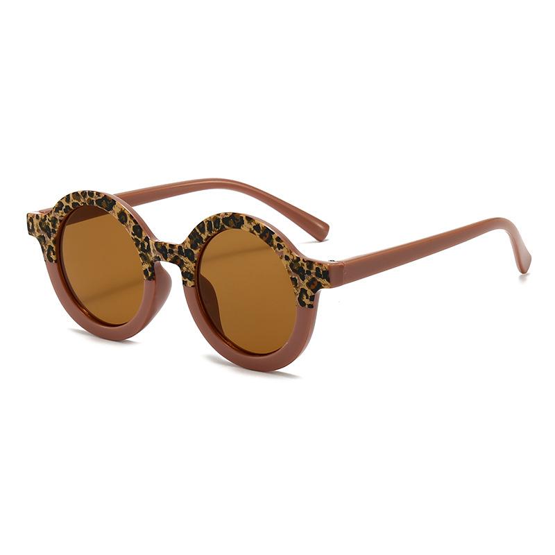 

Online Style Same Style Fashionable Bright Leopard Print UV400 Children s Fashion Glasses Sunglasses Children s Sunglasses
