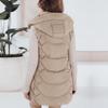 Women's  And Winter Temperament Sleeveless Cardigan Mid-length Cotton Vest Vest Coat